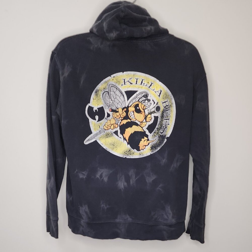 Vintage Wu Tang Killa Bees Protect Ya Neck Tye Dye Hoodie Sweatshirt (2XL)